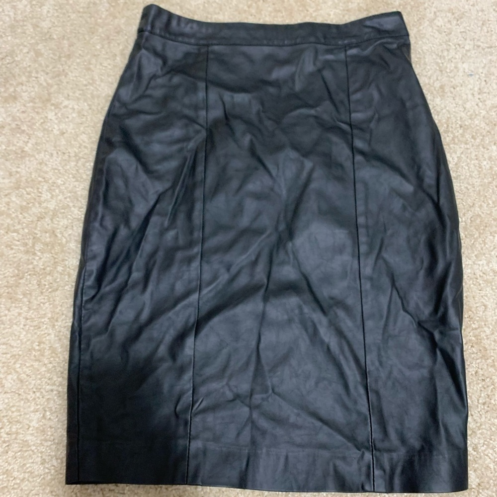 Topshop pleather skirt